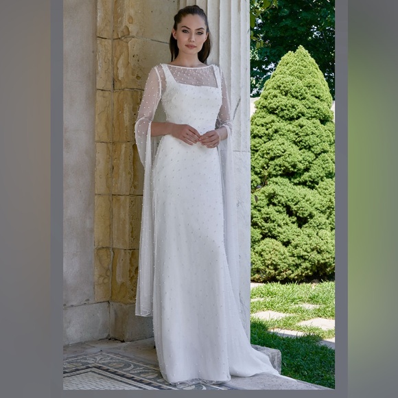 Lotus Threads Dresses & Skirts - Lotus Threads PEARL CAPE | 86342 Wedding